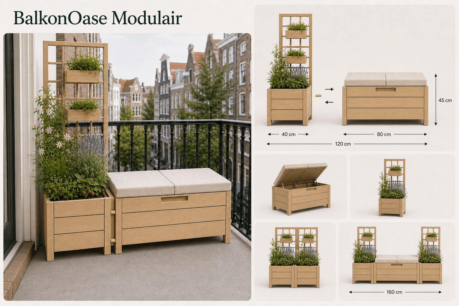 BalkonOase Modulair, vrijstaand product